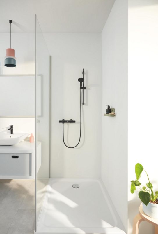 Grohe Vitalio Comfort 110 3-funktions sort brusesæt