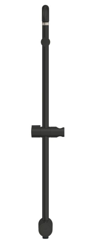 Brusesæt Mat Sort med Regnbruser og Håndbruser, 250 mm