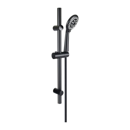 5-Funktions Brusesæt med Stang 60 cm Sort Mat