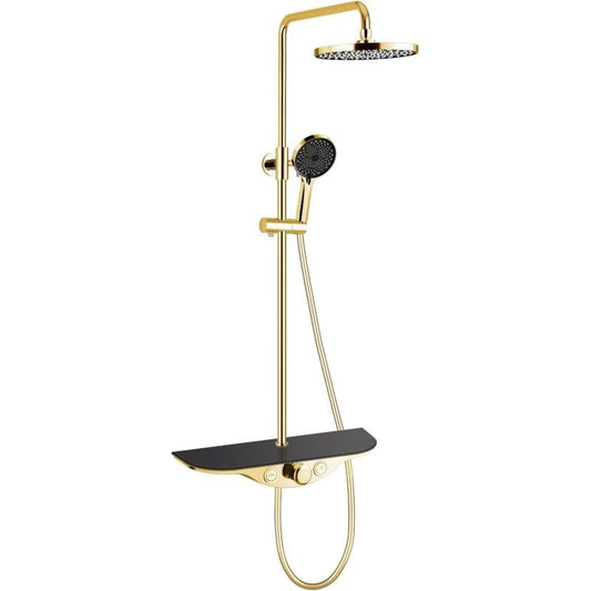 Mexen Exxo brusearmatur sæt 800-1100 mm i guld/mat-sort 1 stk.