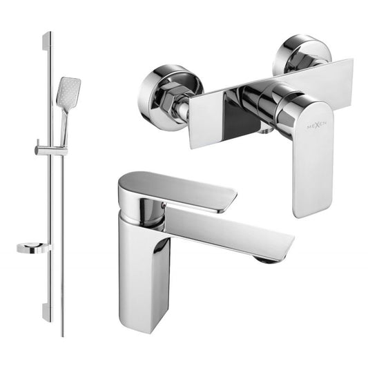 Mexen Alexa DS62 brusesæt i krom, 1 sæt