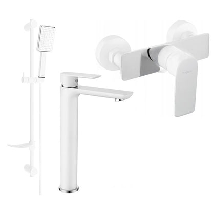 Mexen Alfa DF54 bruse­sæt hvid/krom 1 sæt