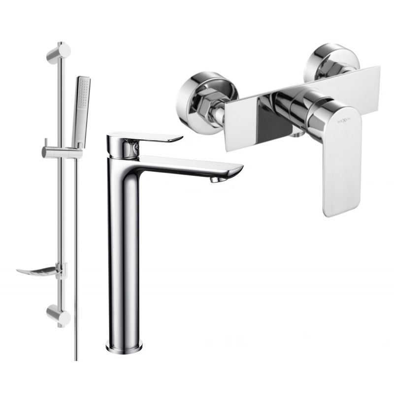 Mexen Alfa DF72 brusesæt i krom, 1 sæt