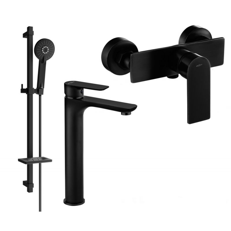 Mexen Alfa DQ40 sort brusesæt 1 sæt