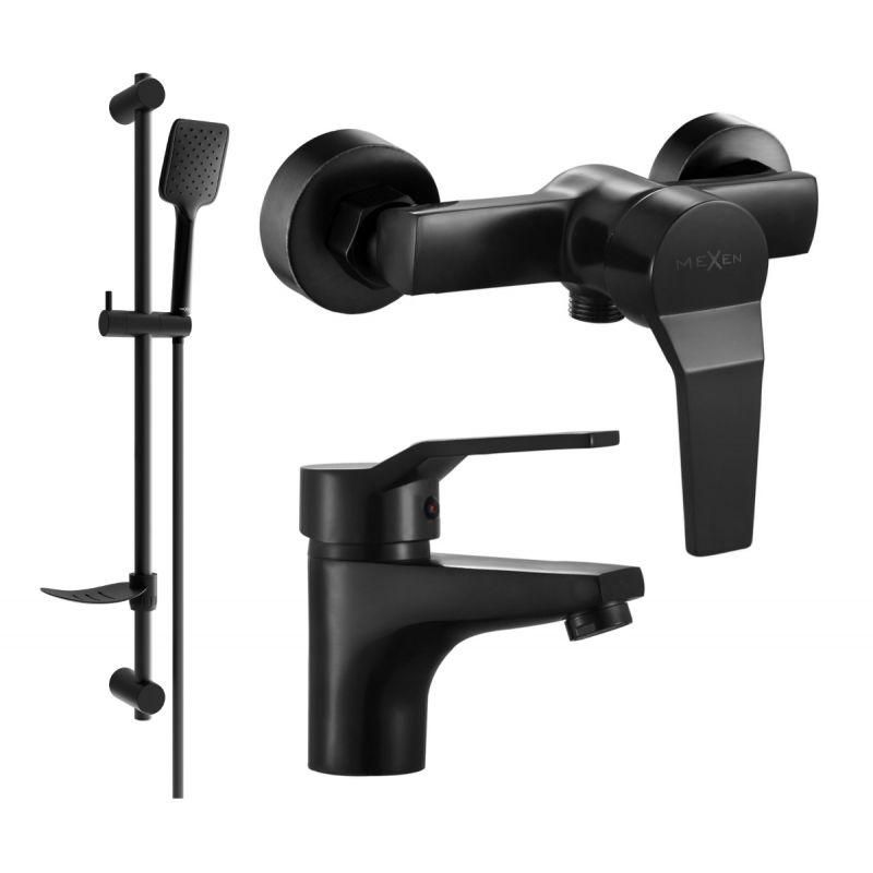 Mexen Caro DF62 sort brusesæt 1 sæt