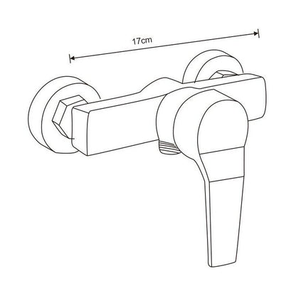 Mexen Caro DF62 sort brusesæt 1 sæt