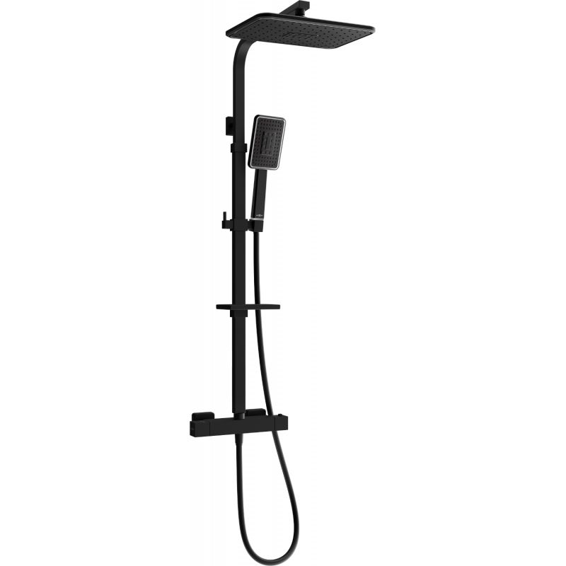 Mexen Cube bruse-sæt sort/krom 950-1270 mm 1 stk.