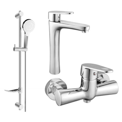 Mexen Kama DF05 brusesæt i krom, 1 sæt