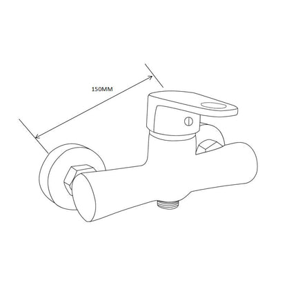 Mexen Kama DS75 sort brusesæt 1 sæt