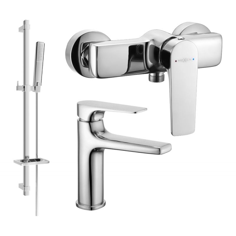 Mexen Lynx DQ72 brusesæt i krom, 1 sæt