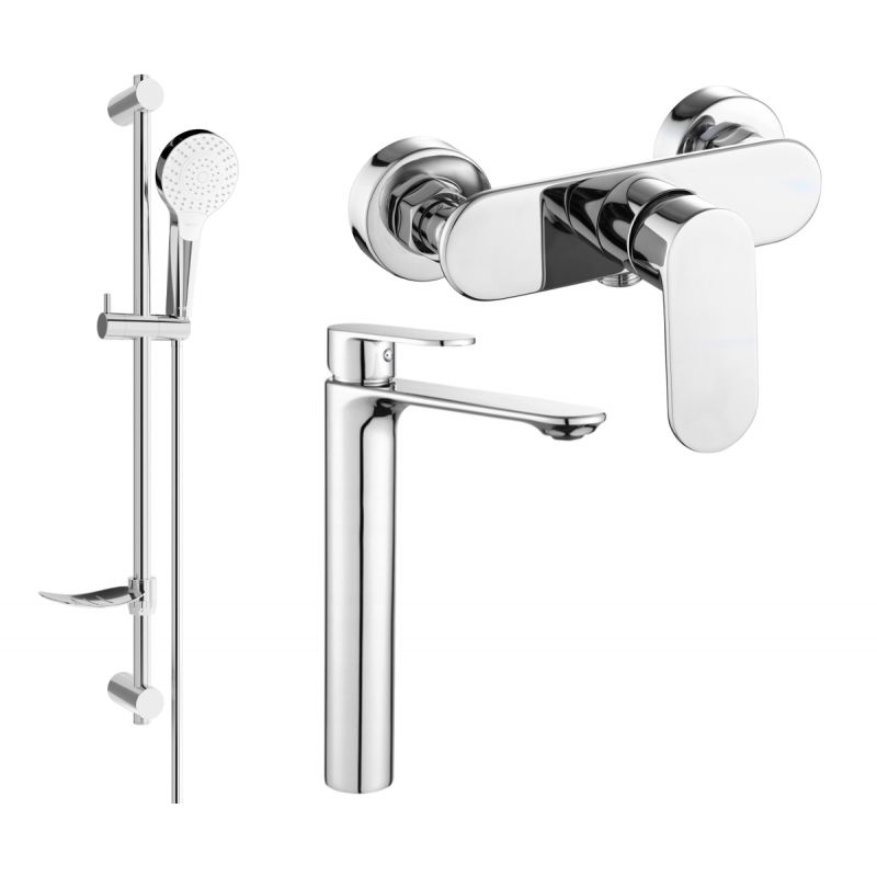 Mexen Milo DF05 brusesæt krom 1 sæt