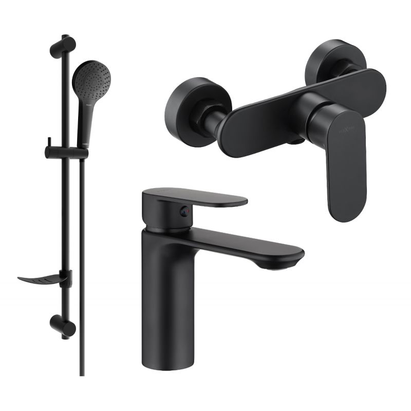 Mexen Milo DF05 sort brusesæt 1 sæt