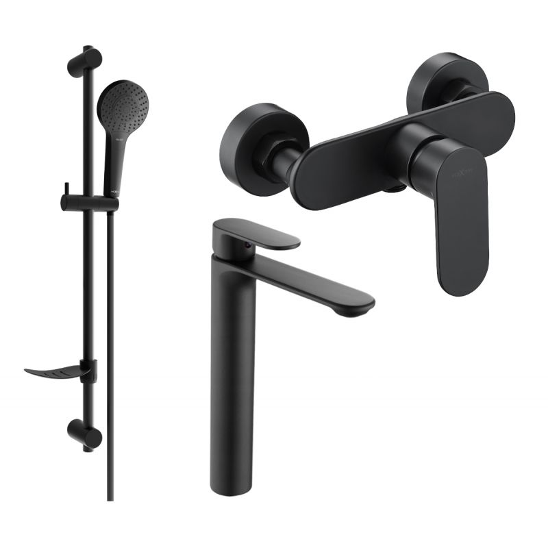 Mexen Milo DF05 sort brusesæt 1 sæt