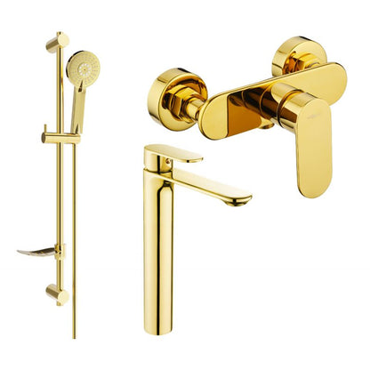 Mexen Milo DF40 guldsæt til brusebad, 1 sæt