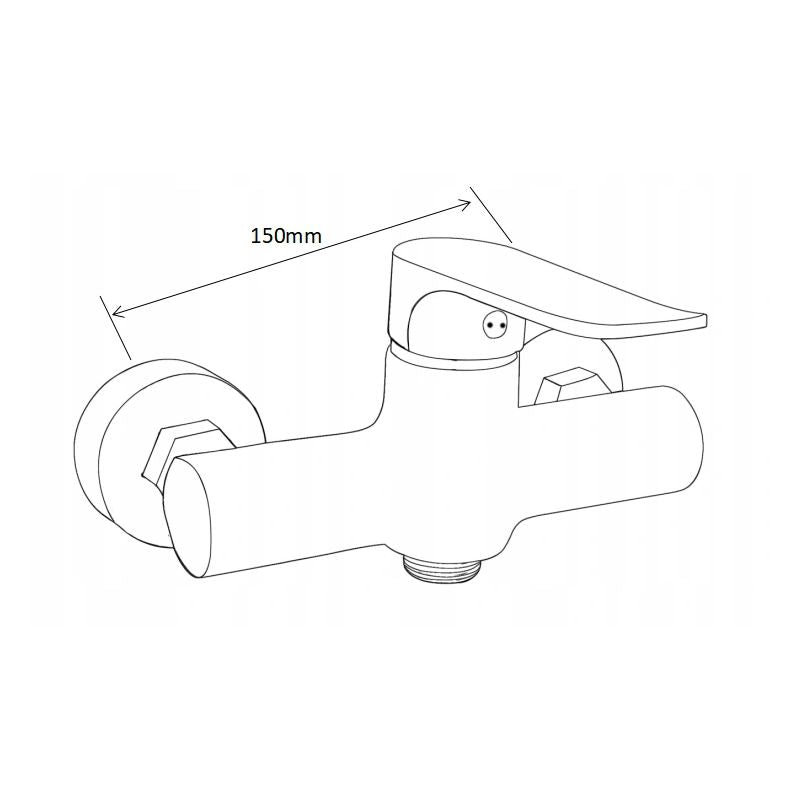 Mexen Pecos DF05 sort brusesæt 1 sæt