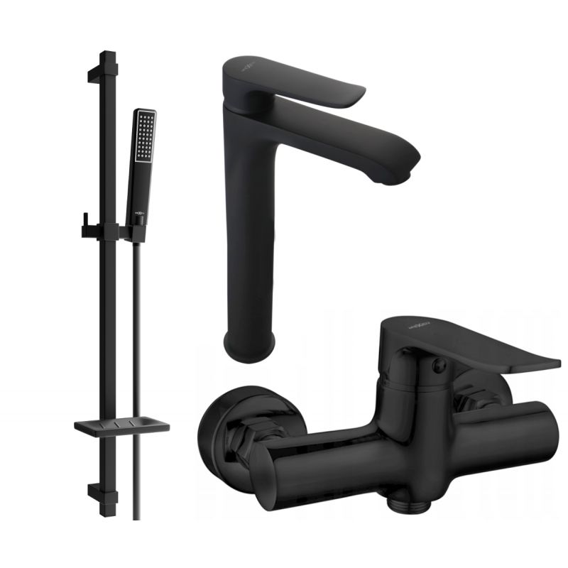 Mexen Pecos DQ72 sort brusesæt 1 sæt