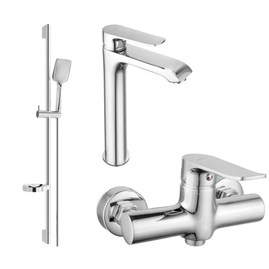 Mexen Pecos DS62 brusesæt i krom, 1 sæt