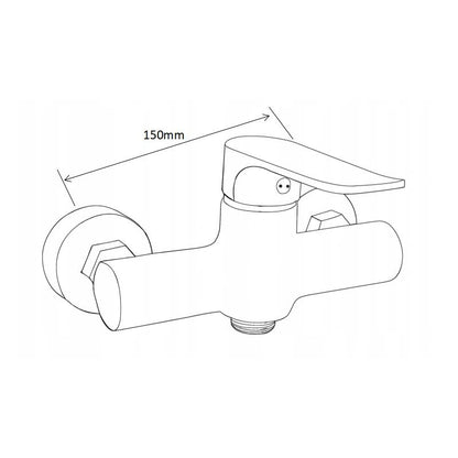 Mexen Pecos DS62 sort brusesæt 1 sæt