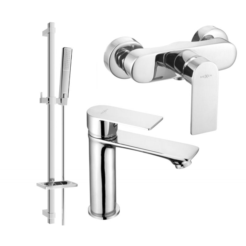 Mexen Royo DQ72 brusesæt i krom, 1 sæt