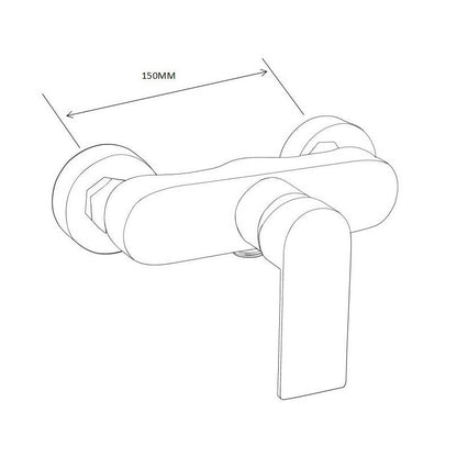 Mexen Royo DQ72 brusesæt i krom, 1 sæt