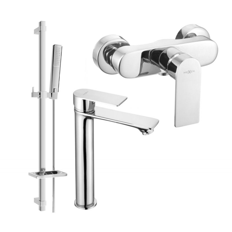 Mexen Royo DQ72 brusesæt i krom, 1 sæt