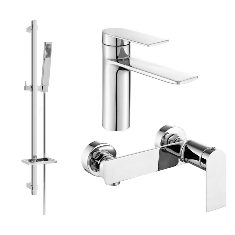 Mexen Zero DQ02 brusesæt i krom, 1 sæt