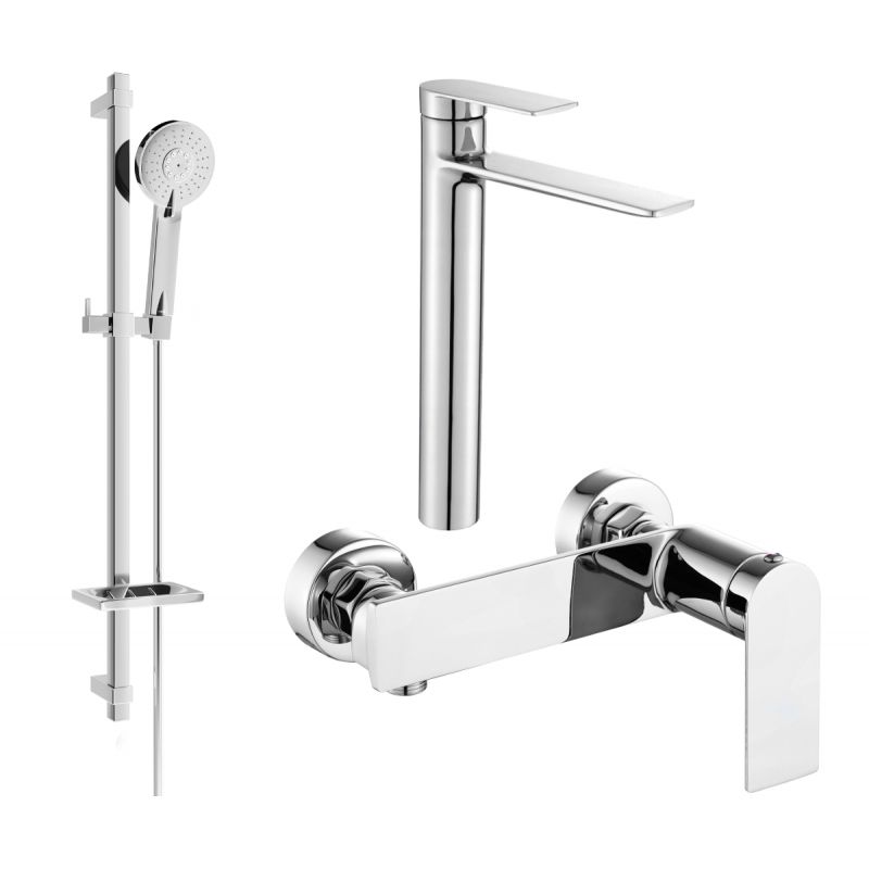 Mexen Zero DQ40 brusesæt i krom, 1 sæt