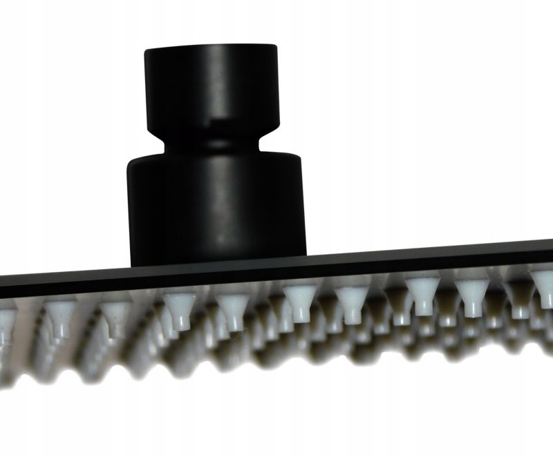 Brusesæt Sort Mat 128 cm Stål 25x25 cm Regulerbart Arm