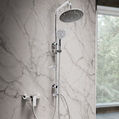 Vægmonteret Brusesæt Socho 103 cm Krom 1 stk.