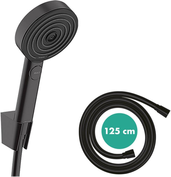 Brusesæt Pulsify 3-Funktion Sort Mat 160 cm Slange