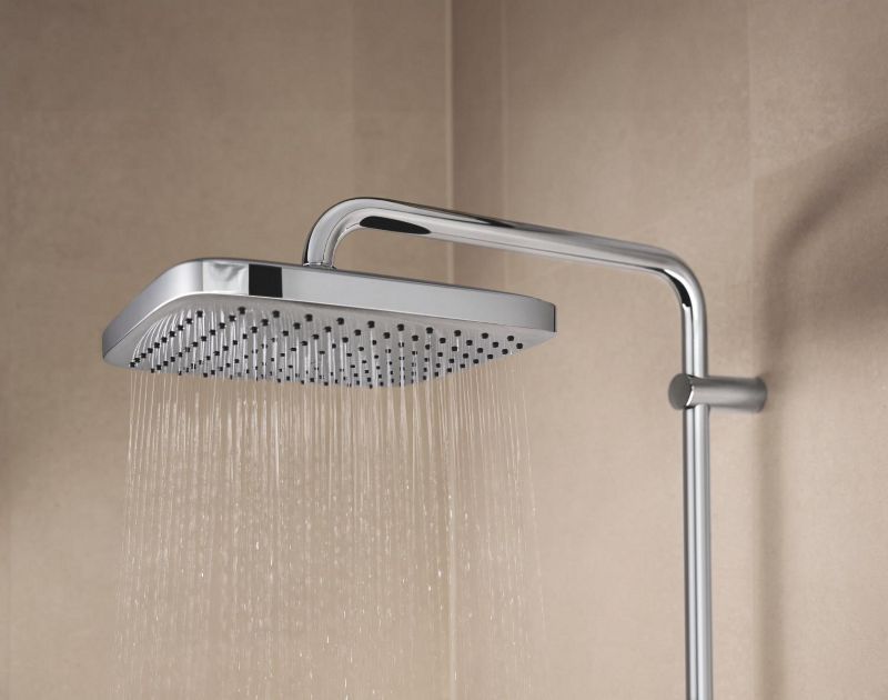 Termostatisk Brusesøjle Vitalio Comfort 250 Vægmonteret Krom 250 mm