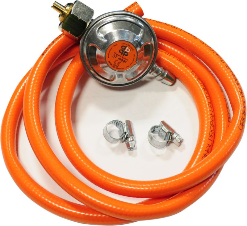 Gastilslutningssæt med Gasregulator og Slange 1,5 m