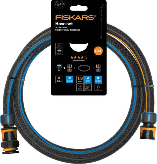 Fiskars tilslutningssæt 1/2" 1,8 m Q4