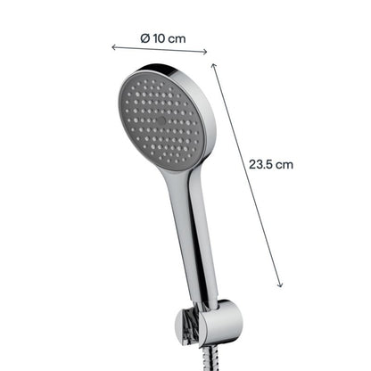 Brusesæt Maza Krom 150 cm Slange 100 mm Brusehoved