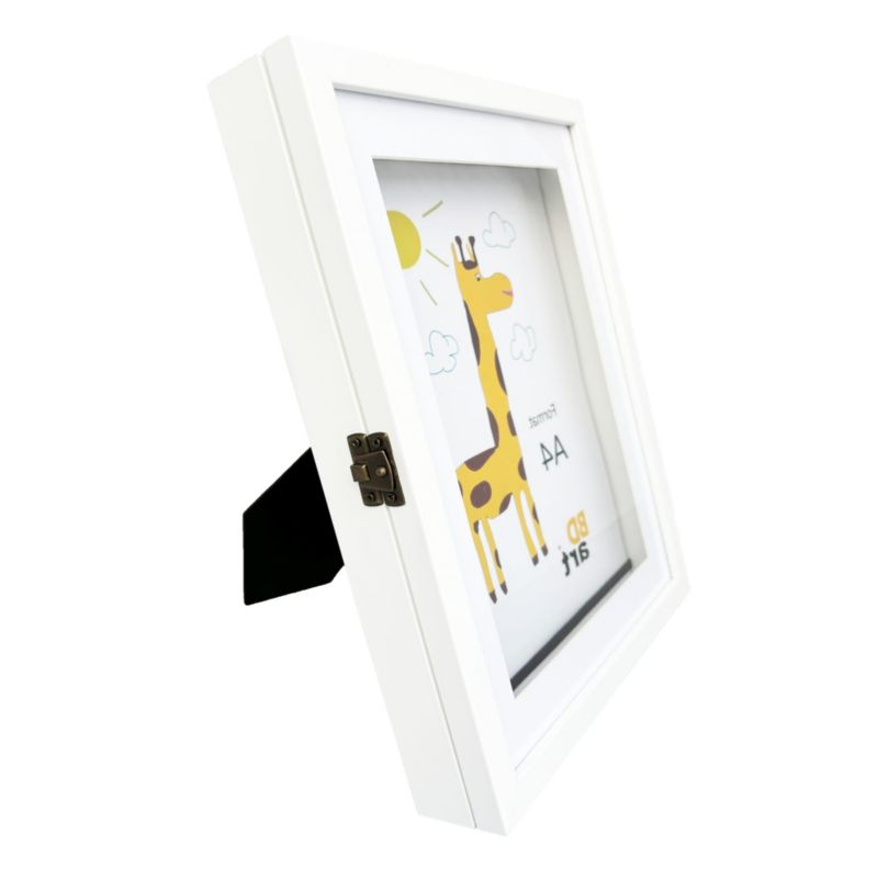 Sæt med 2 åbne hvide BD art rammer 21x30 cm