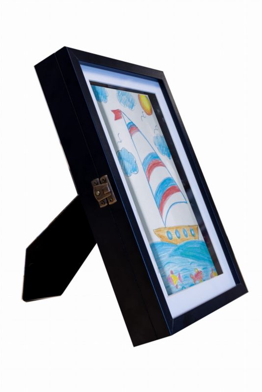 BD art sæt med 2 åbne sorte rammer 21x30 cm