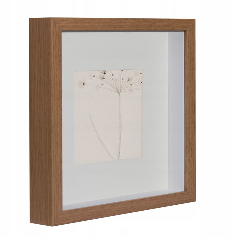 BD art 3D box rammesæt 23x23 cm i dyb eg – 3 stk.
