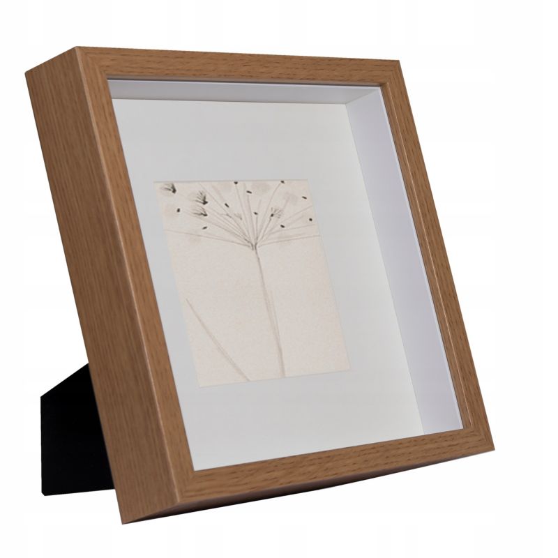 BD art 3D box rammesæt 23x23 cm i dyb eg – 3 stk.
