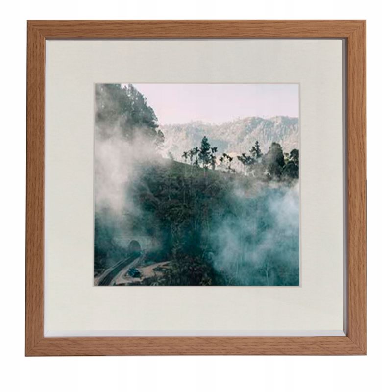 Sæt med 3 BD art 3D Box rammer i dyb eg 28x28 cm naturlig