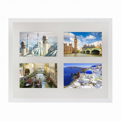 BD art Basic sæt med 2 hvide rammer 28x35 cm til 4 billeder 10x15 cm