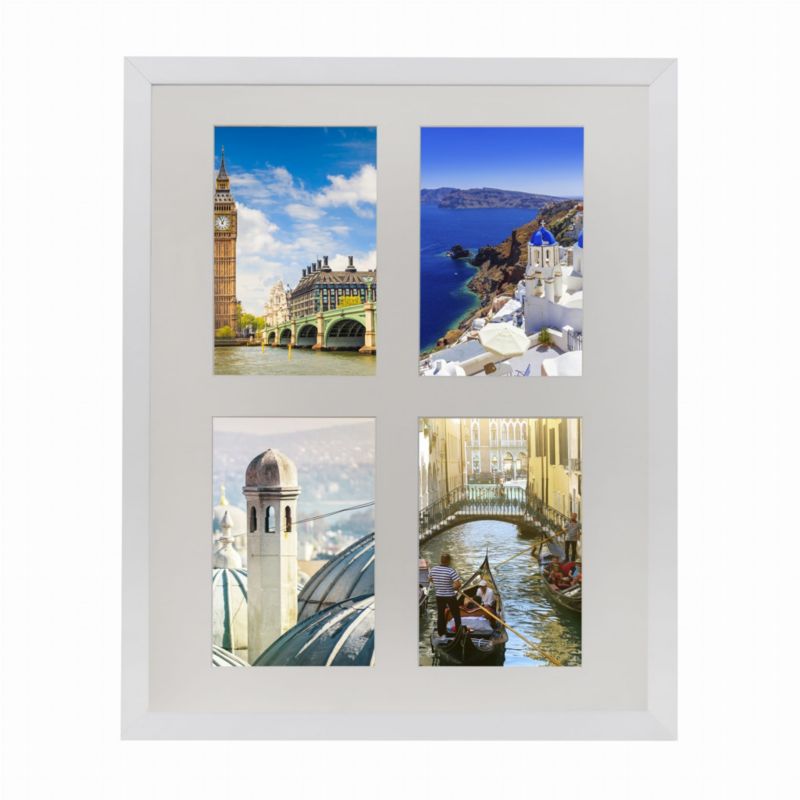 BD art Basic sæt med 2 hvide rammer 28x35 cm til 4 billeder 10x15 cm