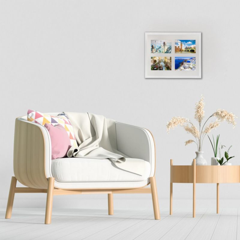 BD art Basic sæt med 2 hvide rammer 28x35 cm til 4 billeder 10x15 cm