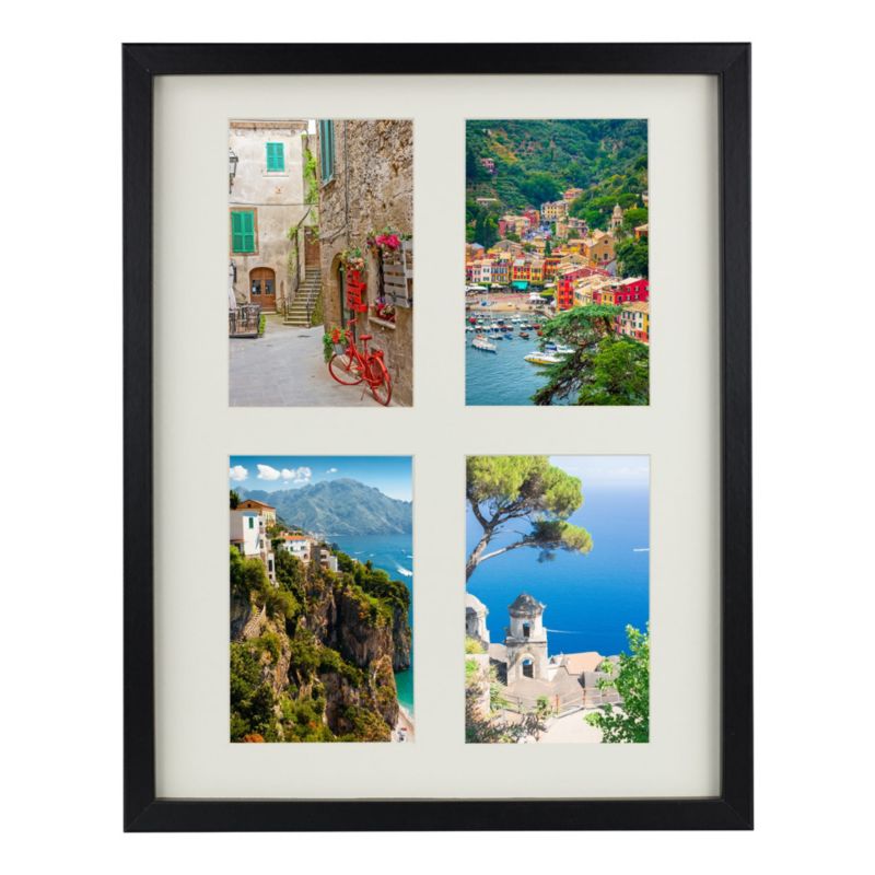BD art Basic sæt med 2 sorte rammer 28x35 cm til 4 billeder 10x15 cm