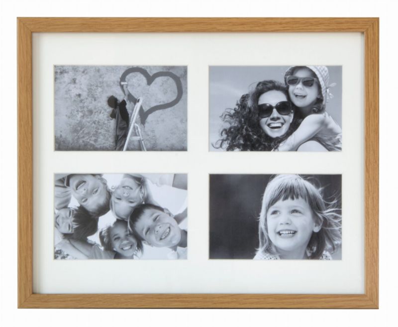 BD art Basic sæt med 2 rammer i eg 28x35 cm til 4 billeder 10x15 cm