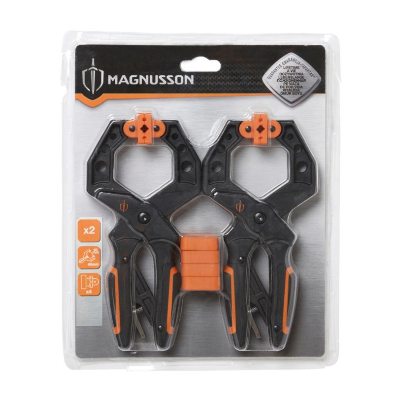Magnusson sæt med 2 automatiske skruetvinger 50 x 60 mm