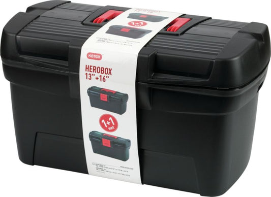Sæt med værktøjskasser Curver Herobox Basic 13" + 16"