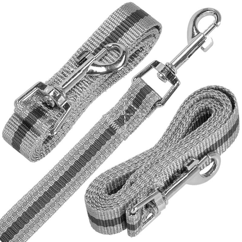 Springos trykfri sele og snor sæt 150 cm til hund og kat M 9-13 kg grå 1 stk.