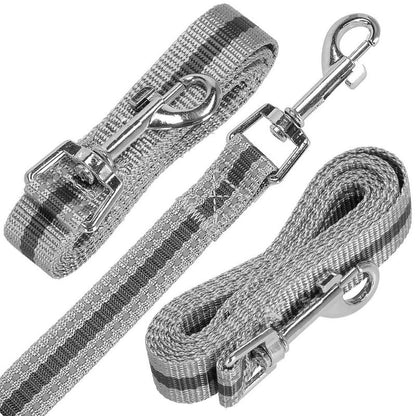 Springos trykfri sele og snor sæt 150 cm til hund og kat M 9-13 kg grå 1 stk.