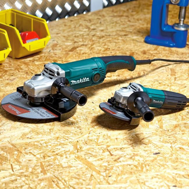 Makita vinkelslibersæt GA9050 + GA5030R