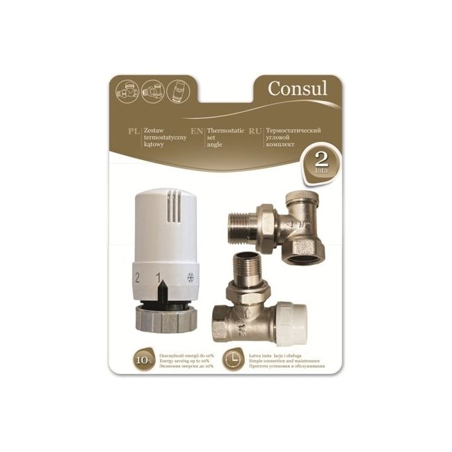 Vinkel termostat-sæt Idmar Consul